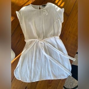 Banana Republic Gauze White Dress.